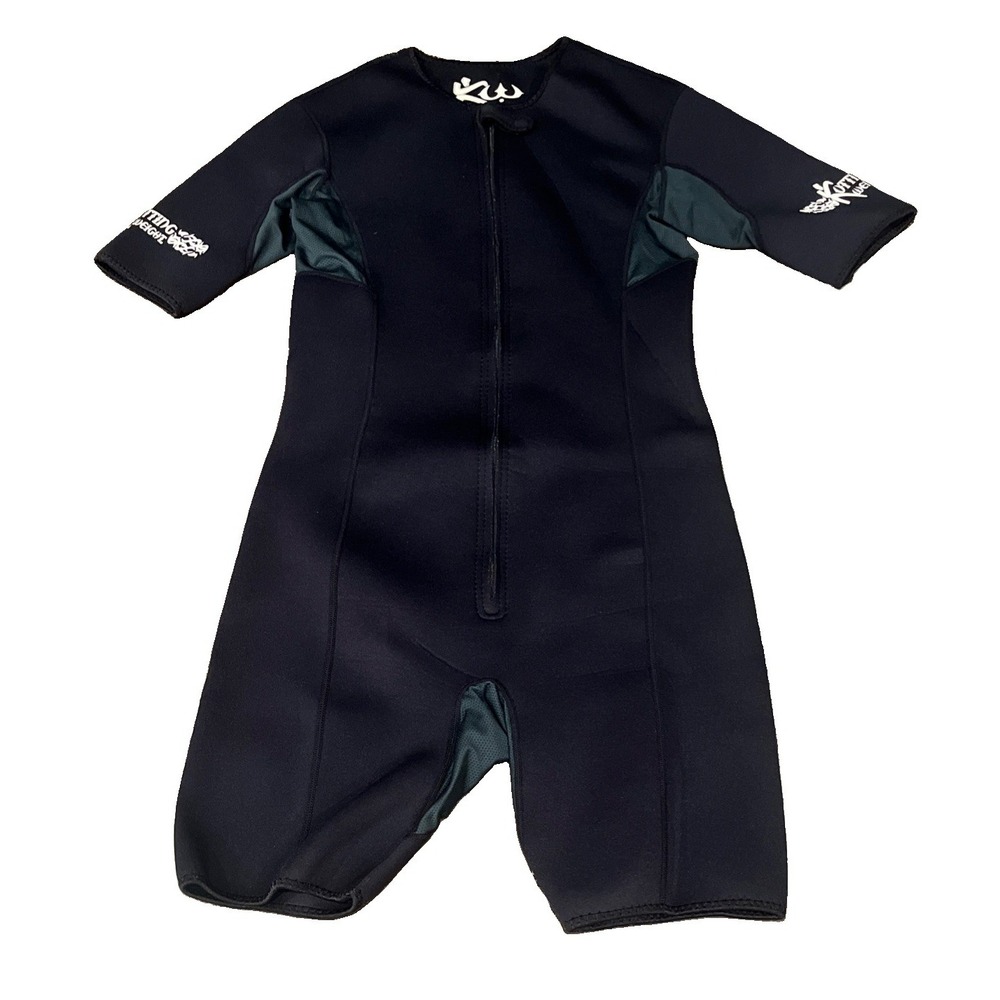 Men's Size M Kutting Weight Sauna Weight Loss Black Shortsleeve Suit.
